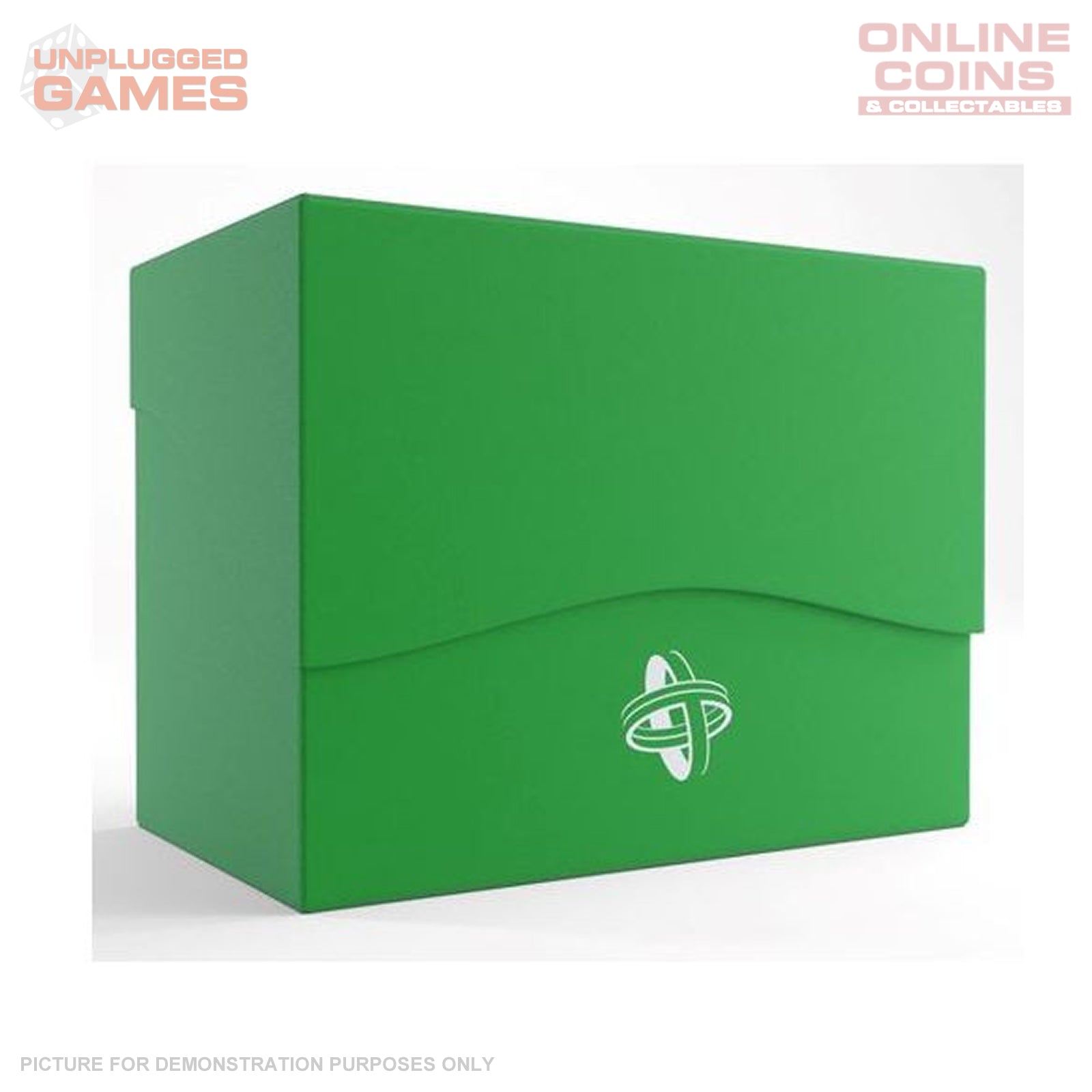 Gamegenic Side Holder Holds 80 Sleeves Deck Box Green